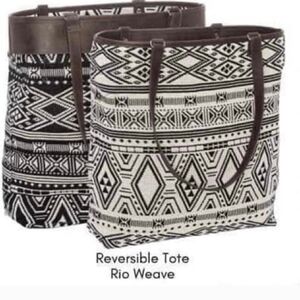 Reversible Tote by - Black and White